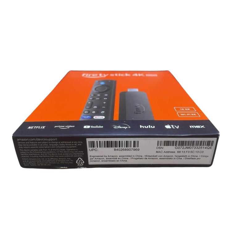 Fire TV Stick Com Alexa 4K Max Última Geração 16GB Streaming HDMI